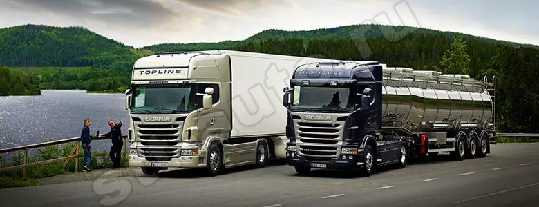 Полуприцепы с тягачами Scania