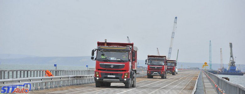 Открытие Крымского моста для грузовиков
